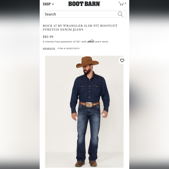 Wrangler Rock 47 Denim Jeans - Picture 9 of 9